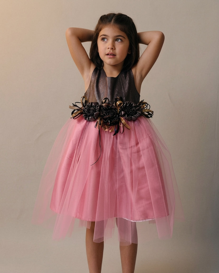 VESTIDO AFRODITA ROSA JUNIOR