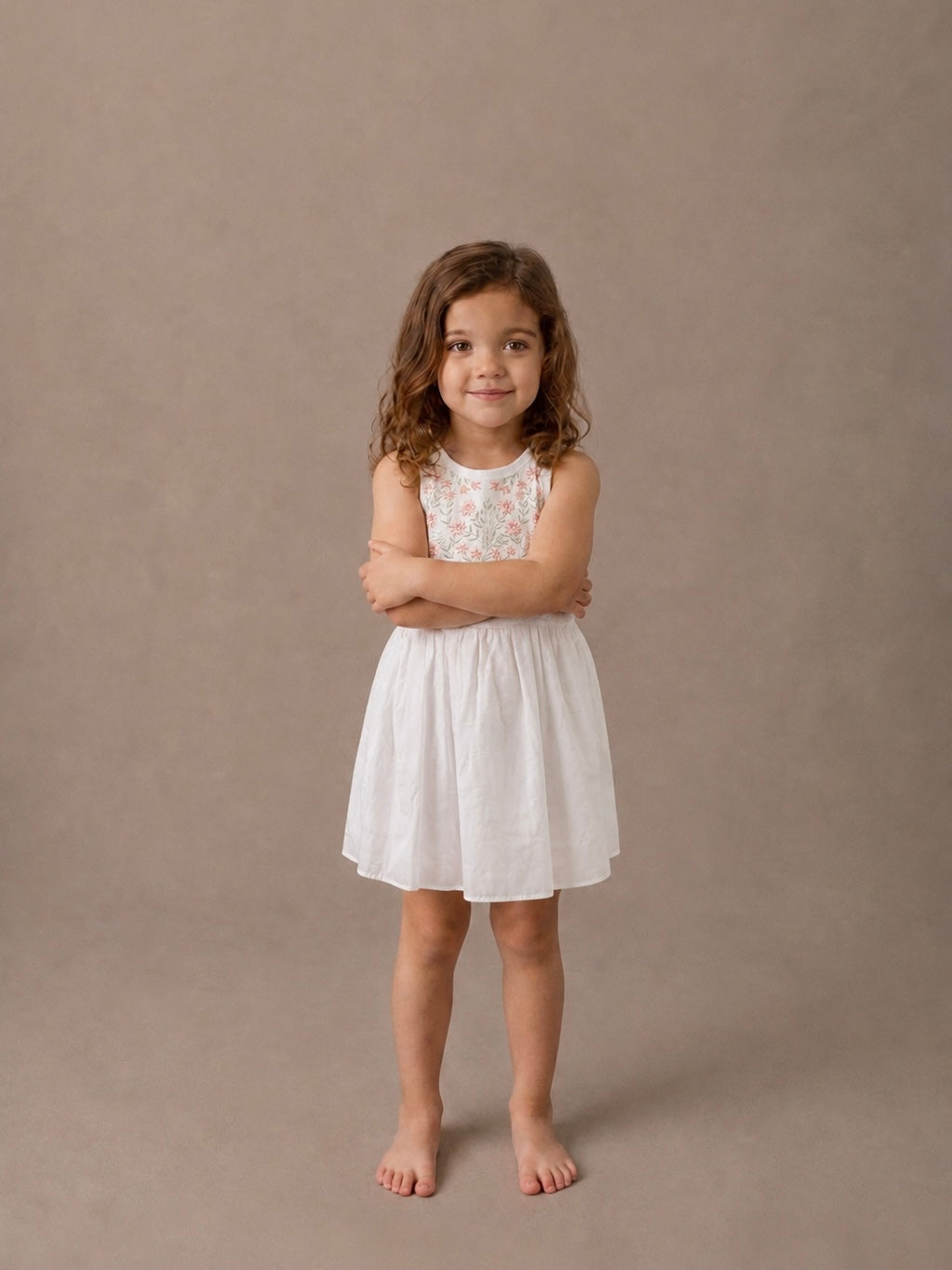 Vestido Ramo Marfil Bebe