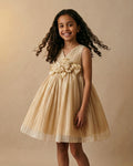 Vestido Amanecer Beige Niña