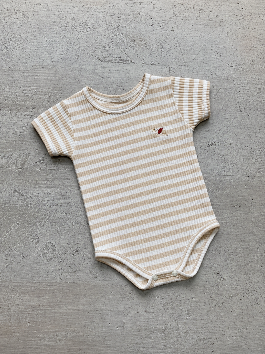 Body Risueño Coral Rayas Bebe