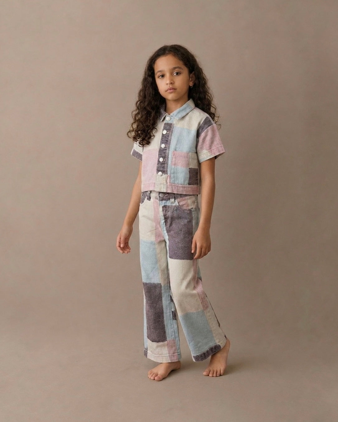 Pantalón Sudoku Azul Niña