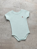 Body Risueño Verde Menta Unicolor Bebe