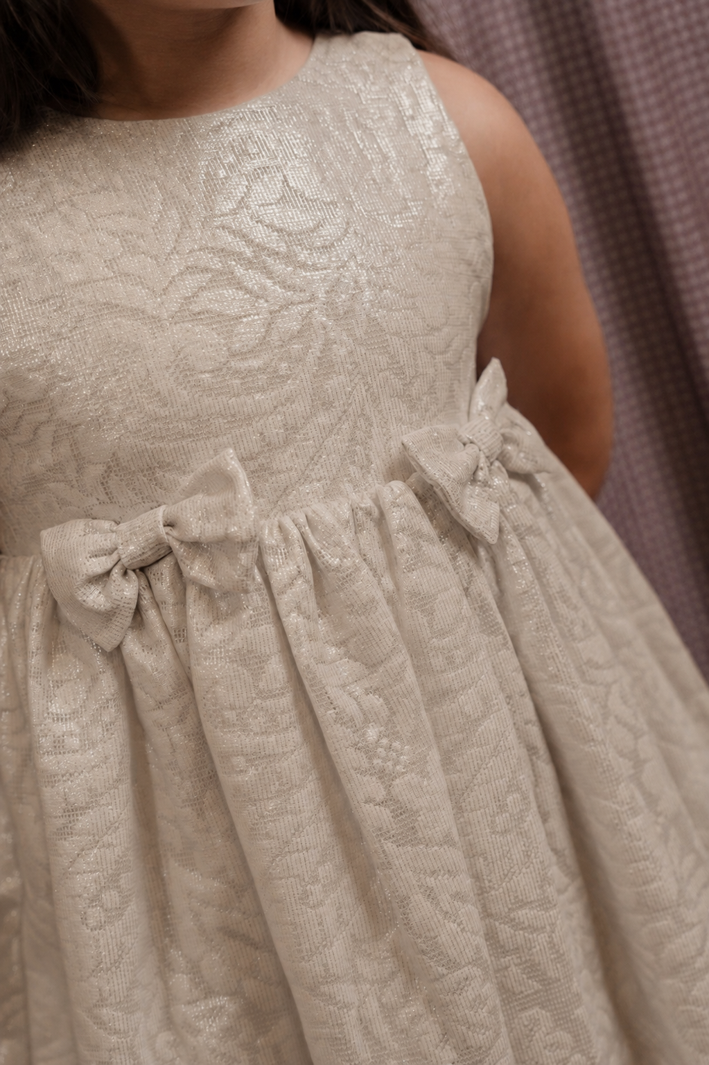 Vestido Mantel Beige Bebe