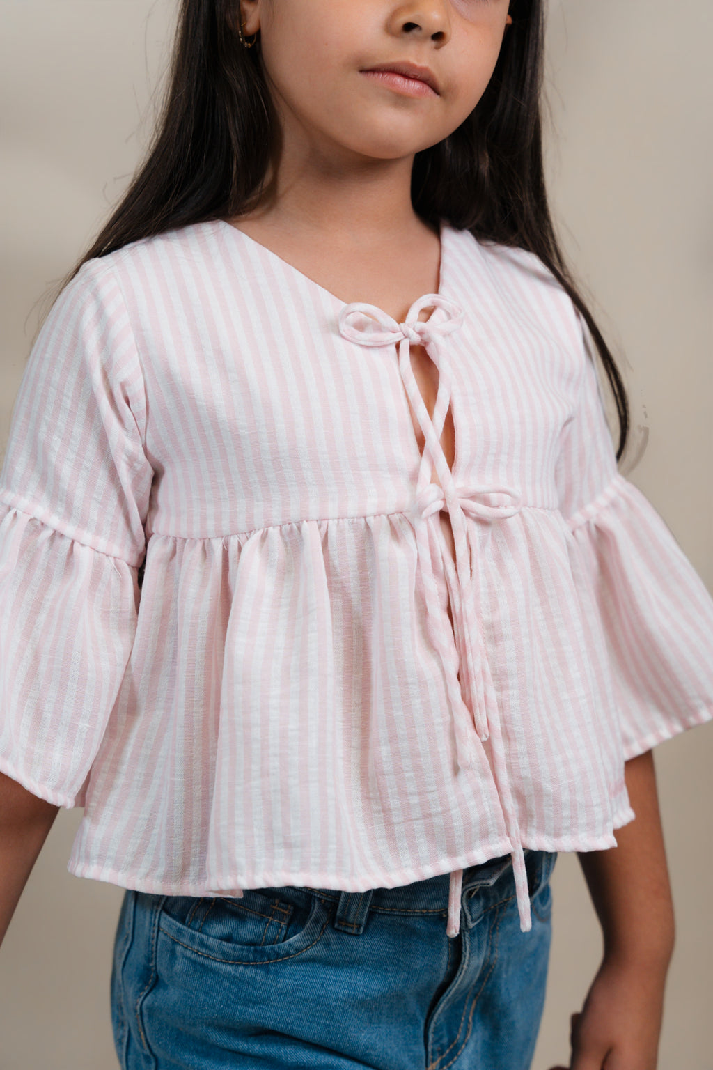 Blusa Hortensia Rosa Niña