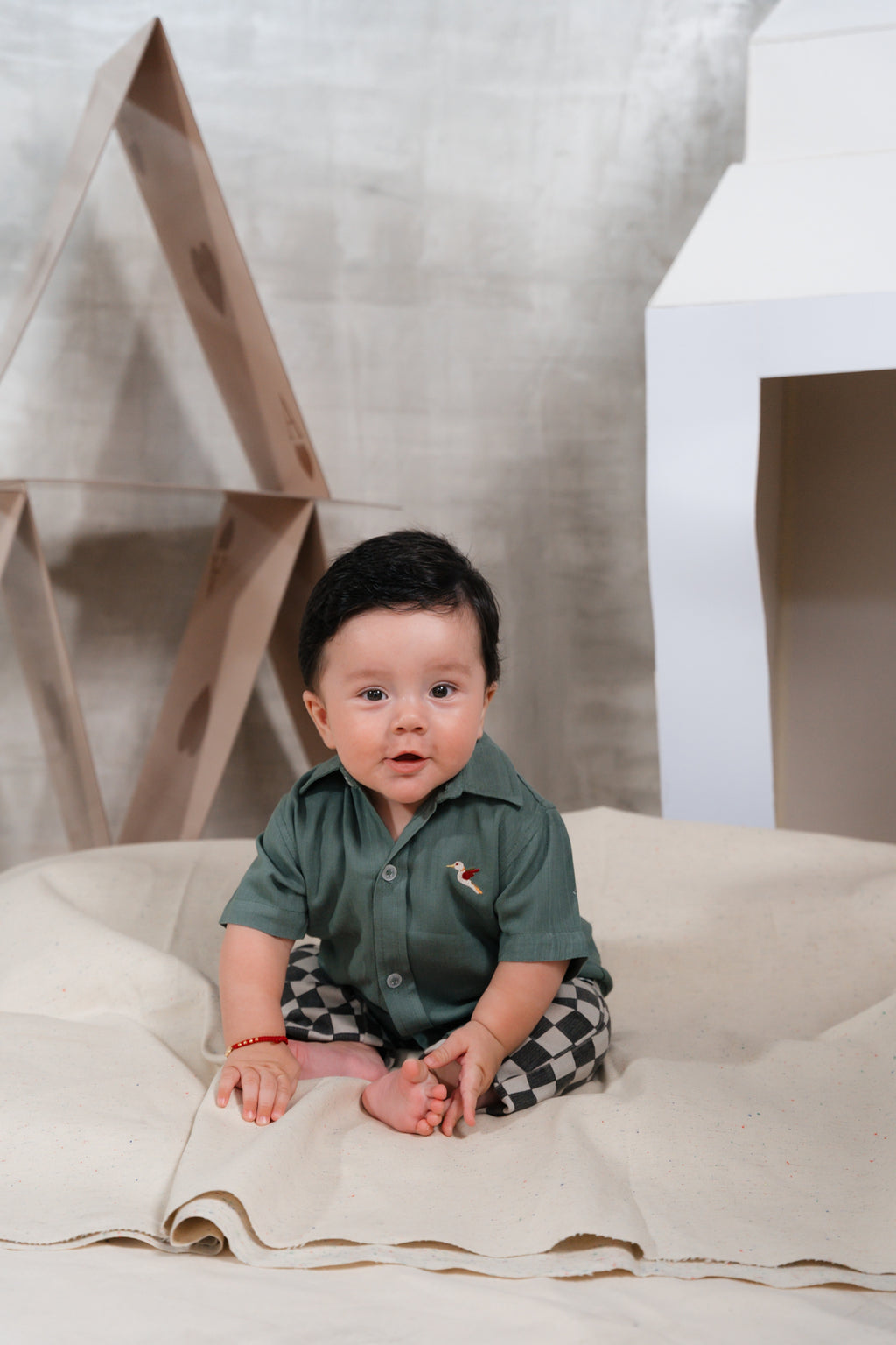 Bermuda Naipe Cuadros Bebe