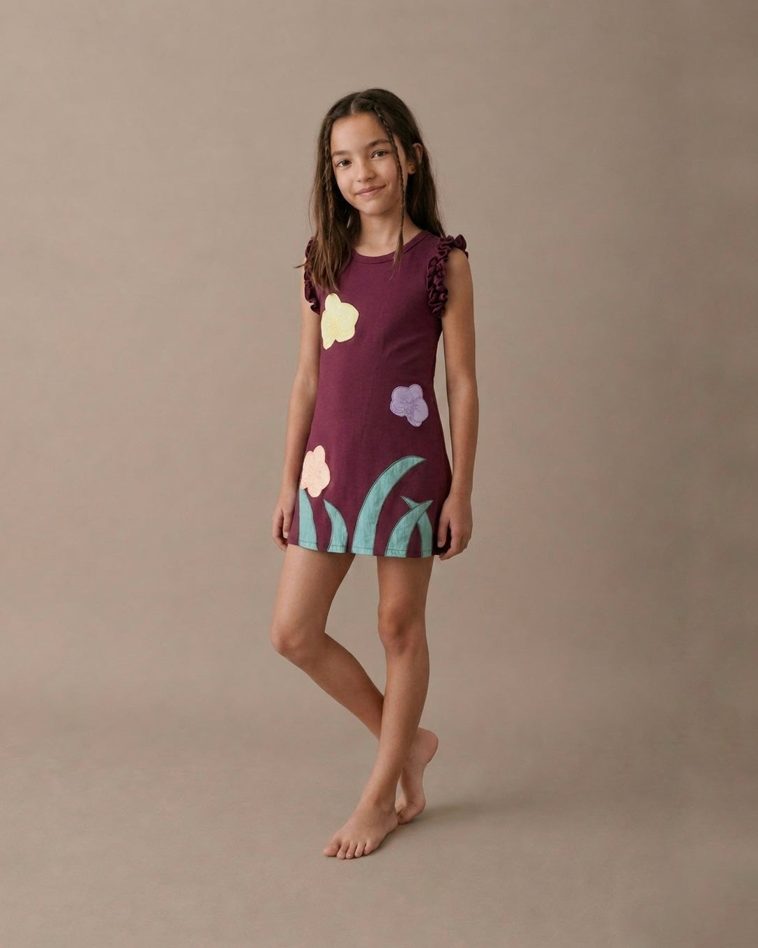 Bata Patio Vinotinto Niña