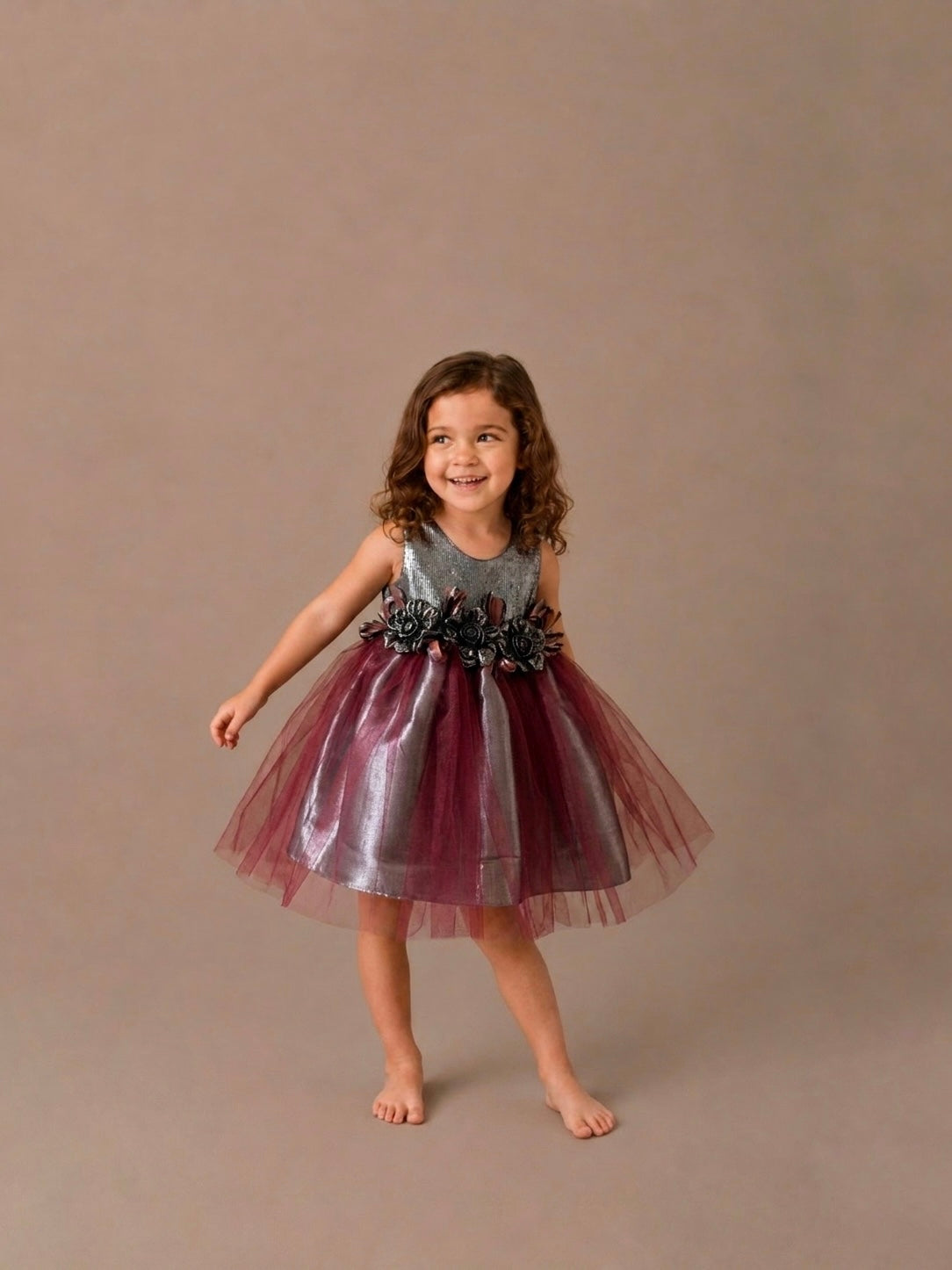 Vestido Afrodita Vino Bebe