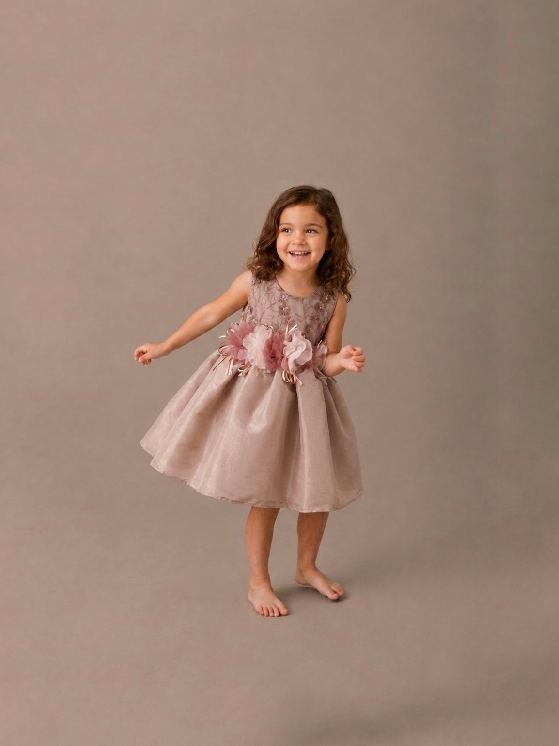 Vestido Camelia Nude Bebe