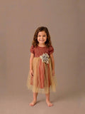 Vestido Destello Terracota Bebe