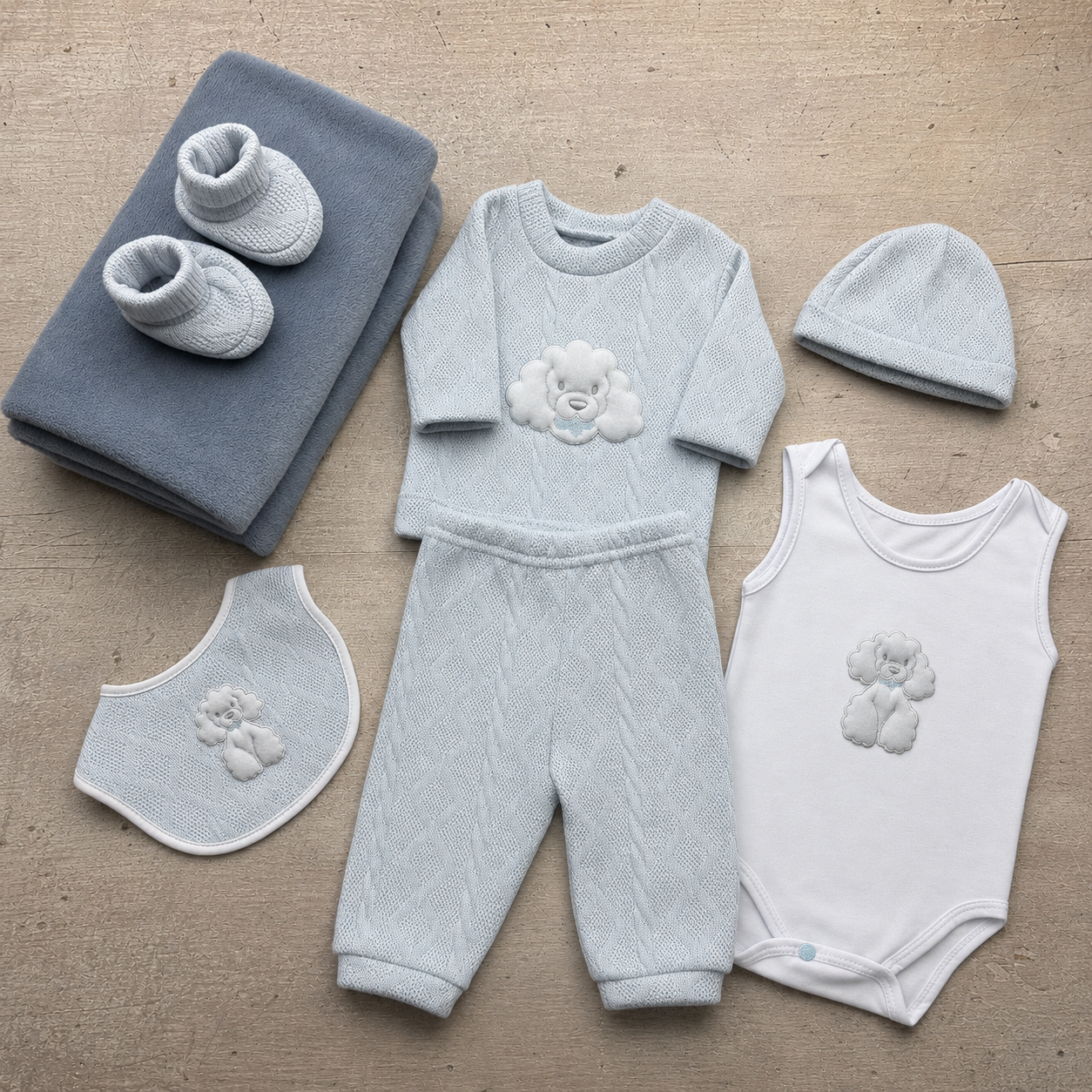 Primer Dia Artico Azul Bebe