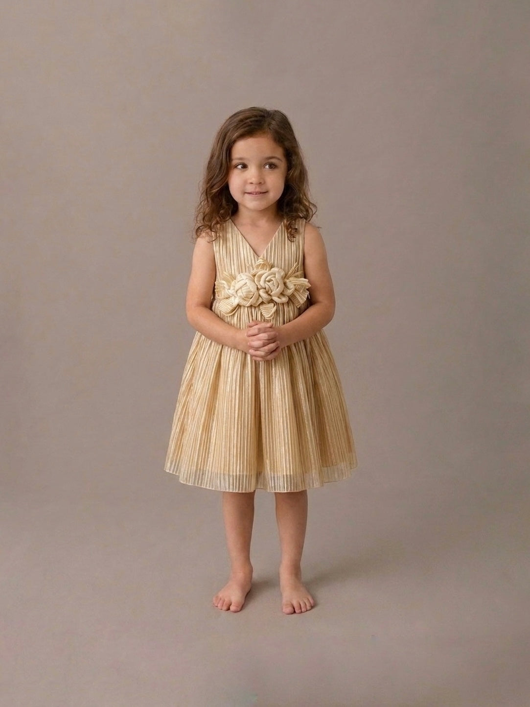 Vestido Amanecer Beige Bebe