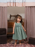 Vestido Amapola Verde Bebe