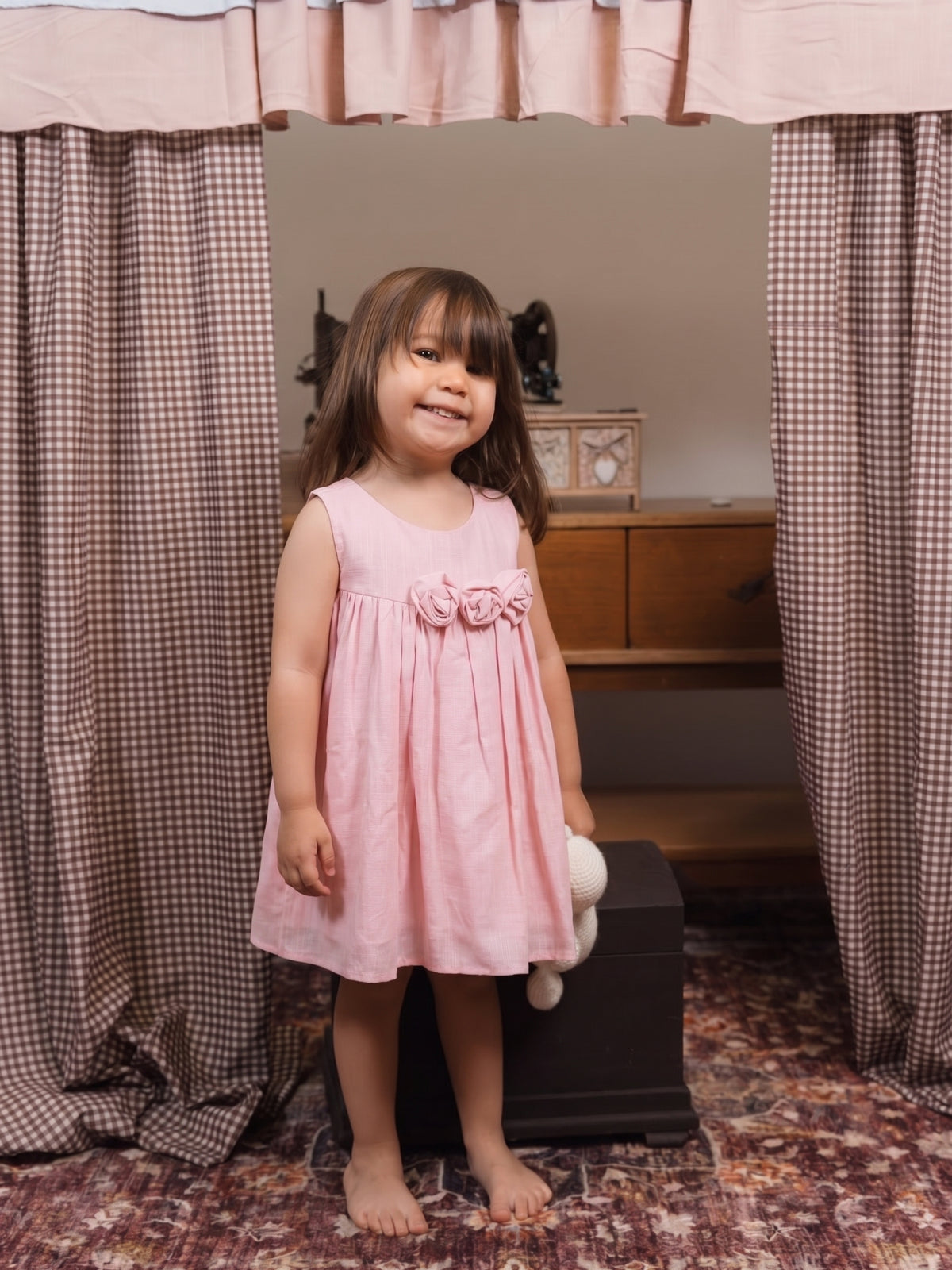 Vestido Amapola Rosado Bebe