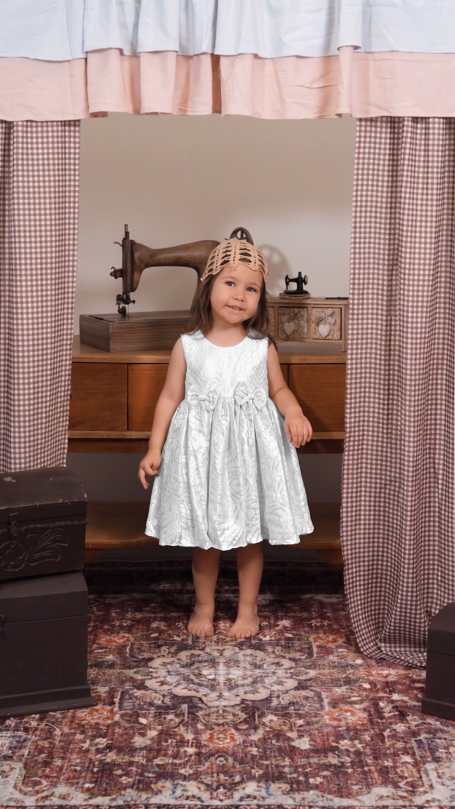 Vestido Mantel Blanco Bebe