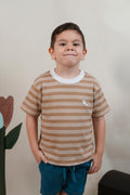 Camiseta Cascabel Niño Rayas Naranja