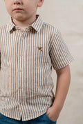 Camisa Camilo Niño Rayas Khaki