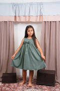 Vestido Amapola Verde Niña
