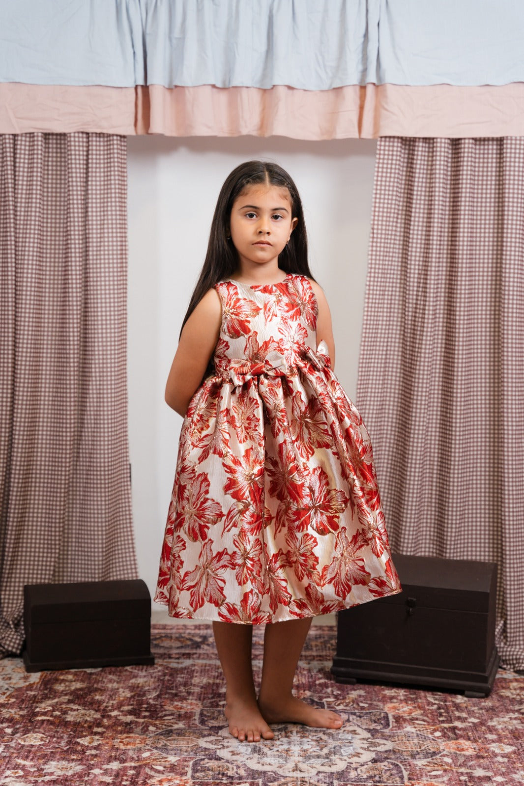 Vestido Crisalida Rojo Niña