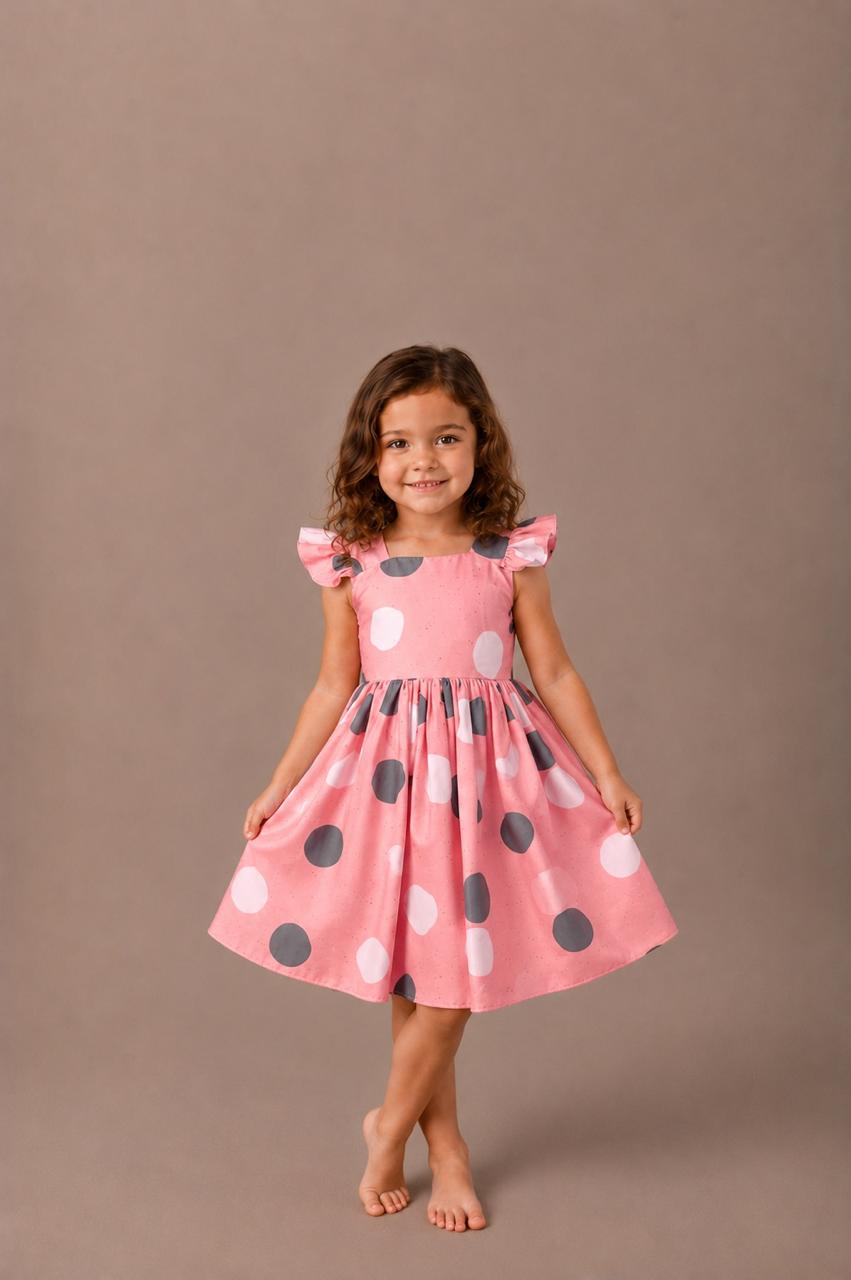 Vestido Galleta Niña Palo Rosa